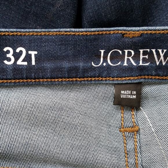 J, Crew Tall 9" Toothpick Jeans Mid Rise Size T32 Point Lake Wash NWT $128 J1887 - Picture 4 of 8